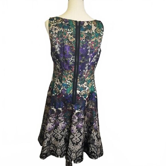 House of CB Women's Size 8 Multicolored Sleeveless Fit Flare Dress - Picture 3 of 9